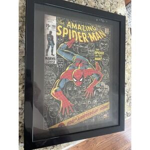 The Amazing Spider-Man #100 Limited Edition Poster Matted And Framed Picture